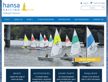 Tablet Screenshot of hansasailing.com